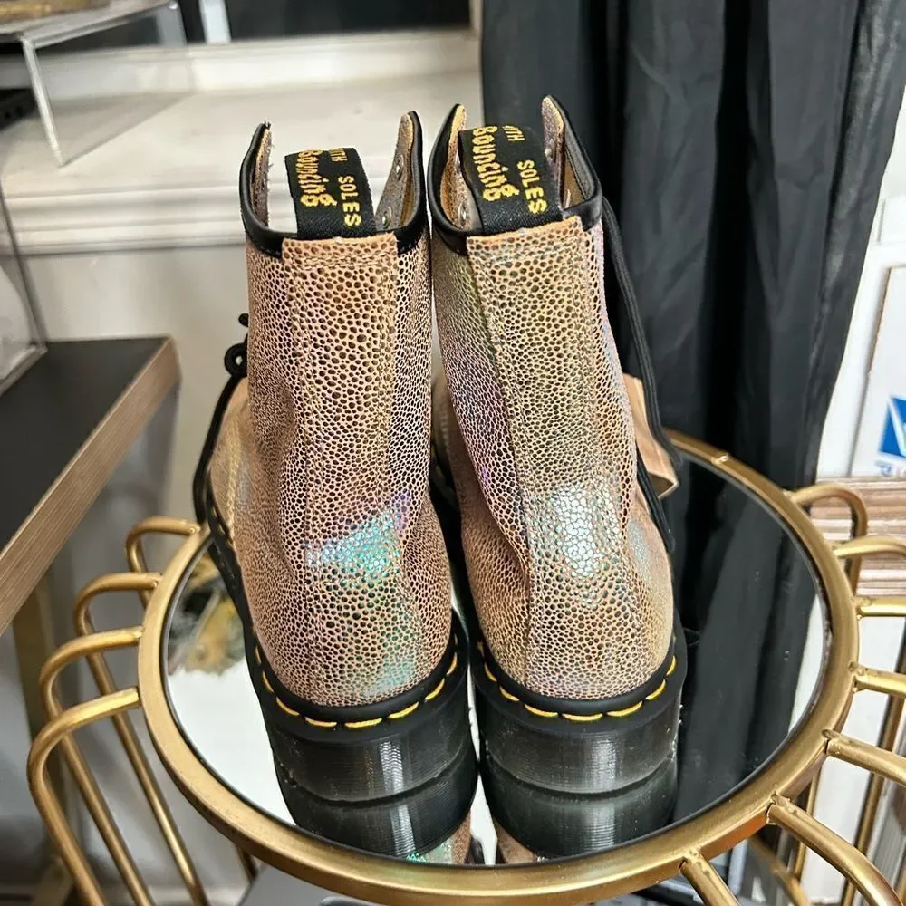 Dr.Martens 1460 Ray Sand Rainbow Boots NWT